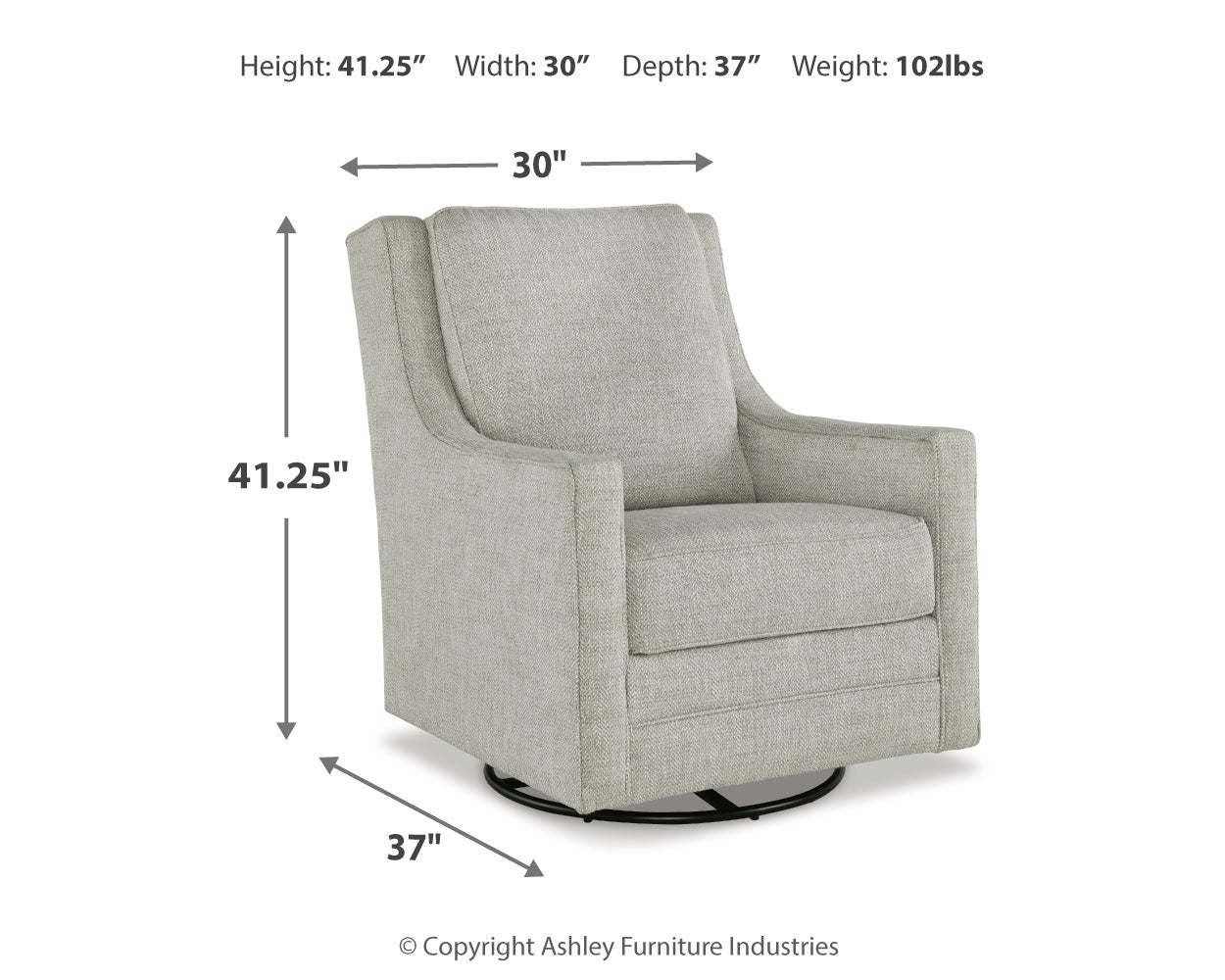 Kambria Swivel Glider Accent Chair