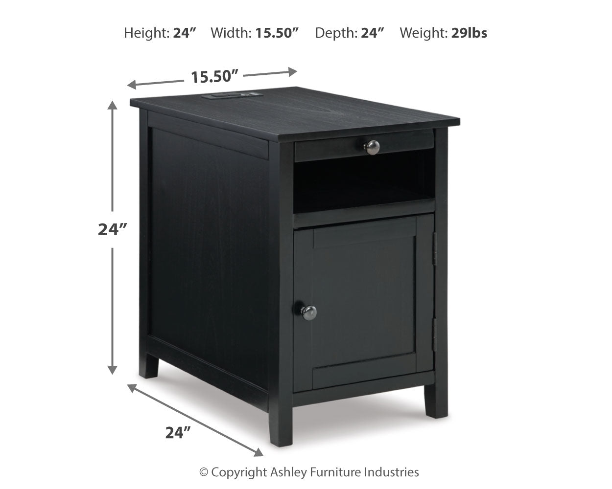 Treytown Chairside End Table