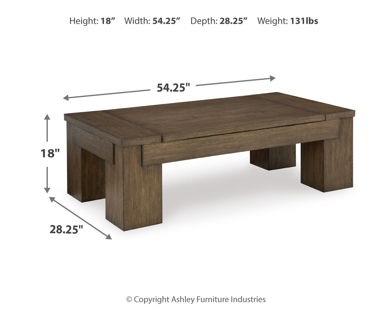 Rosswain Lift-Top Coffee Table