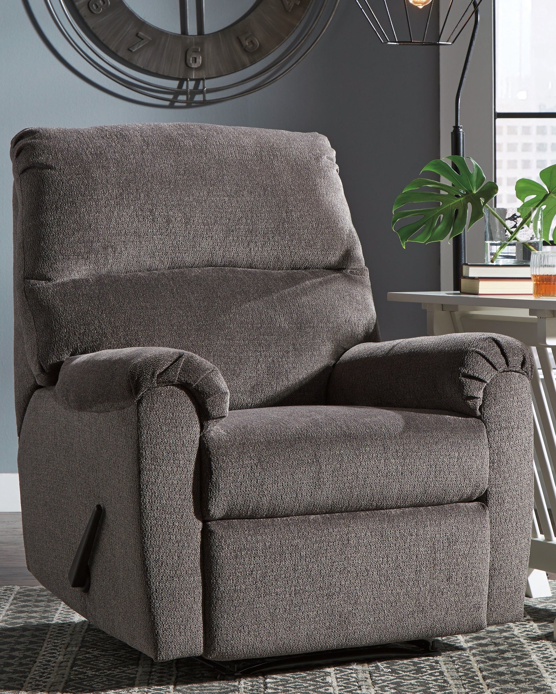 Lakeland Furniture Outlet - Ashley Furniture - Nerviano Living Room - Zero Wall Recliner / Gray - 1080329
