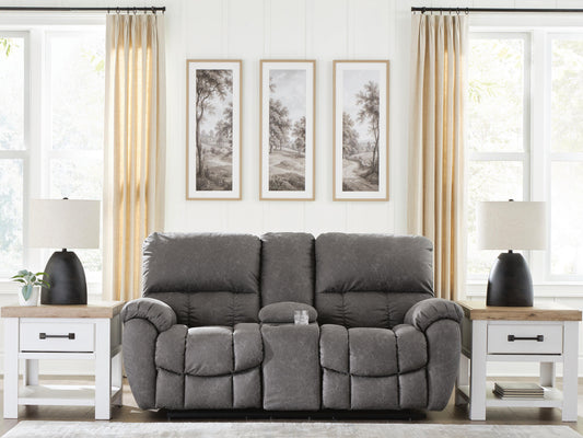 Lakeland Furniture Outlet - Ashley Furniture - Bakerstein Living Room - PWR REC Loveseat/CON/ADJ HDRST - PC1250318