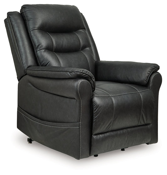 Lakeland Furniture Outlet - Ashley Furniture - Oatman Living Room - Power Lift Recliner / Carbon - 1800512