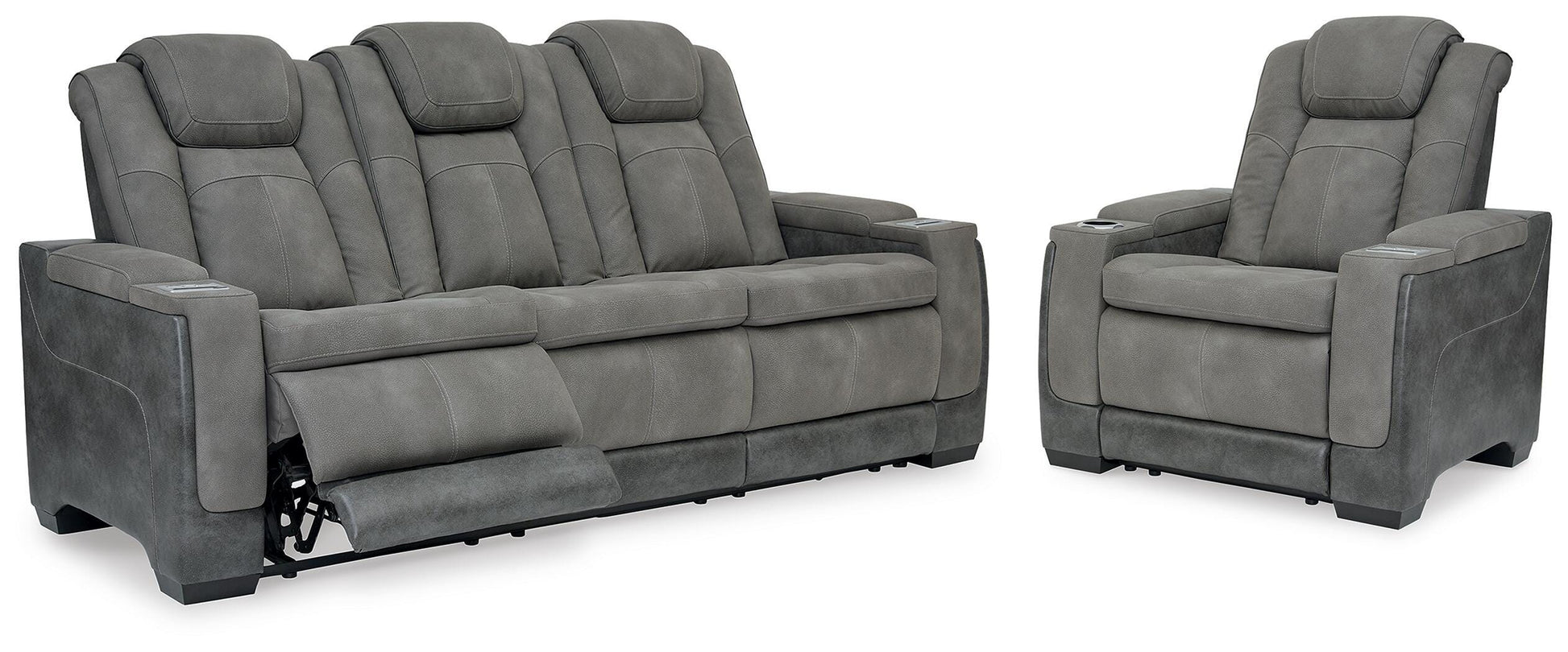 Lakeland Furniture Outlet - Ashley Furniture - Next-Gen Durapella Power Reclining Sofa and Power Recliner - Power Reclining Sofa and Power Recliner - 22004U3