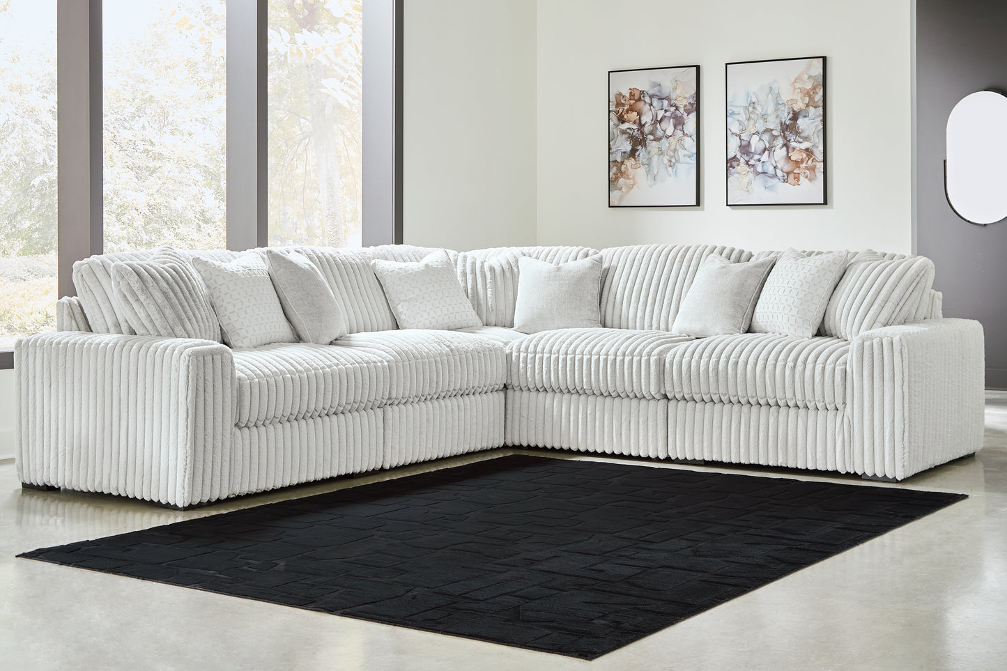 Lakeland Furniture Outlet - Ashley Furniture - Stupendous Sectional - RAF 5-Piece Sectional / Alloy - 25903S24