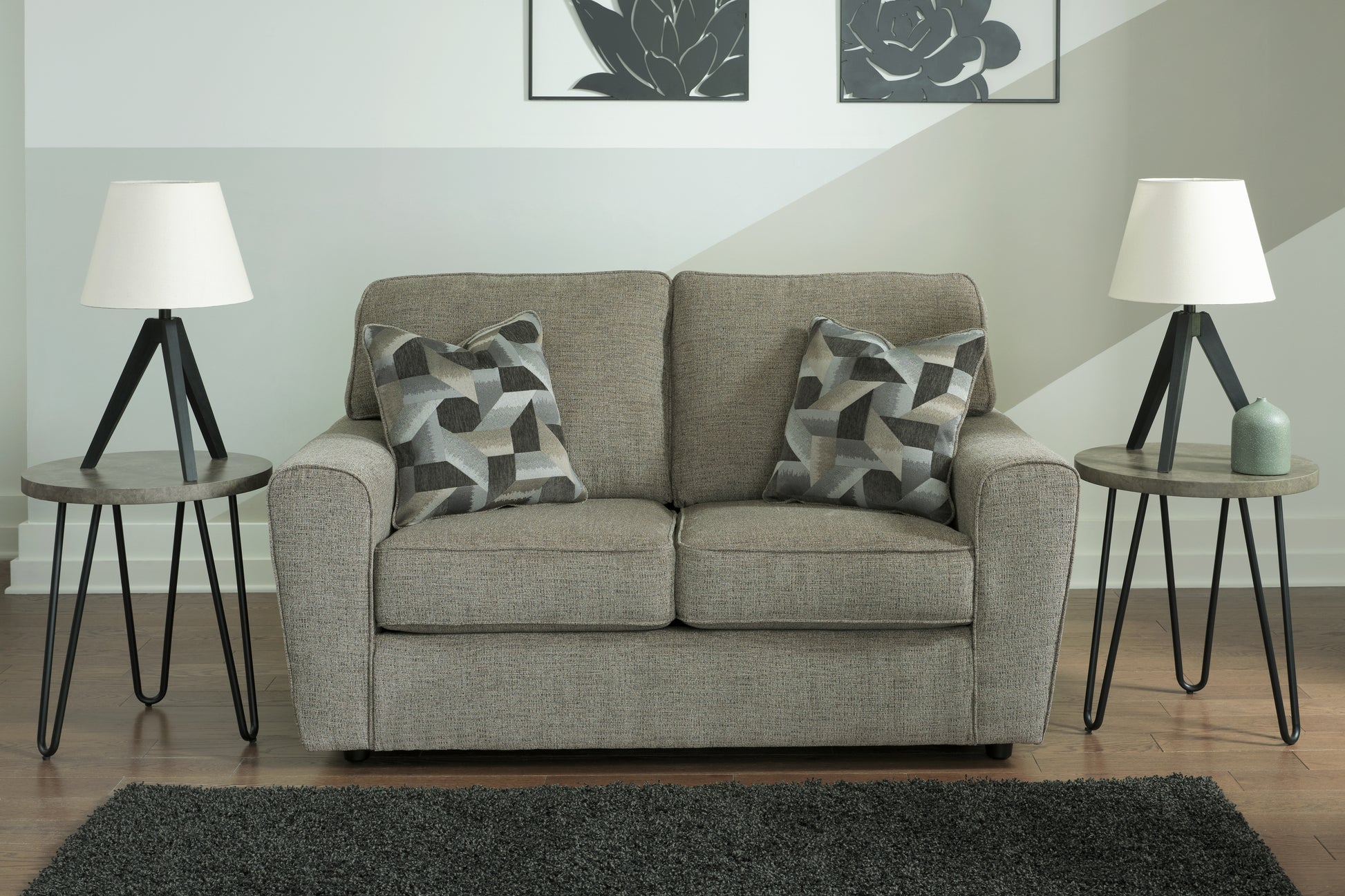 Lakeland Furniture Outlet - Ashley Furniture - Cascilla Living Room - Loveseat / Pewter - 2680535
