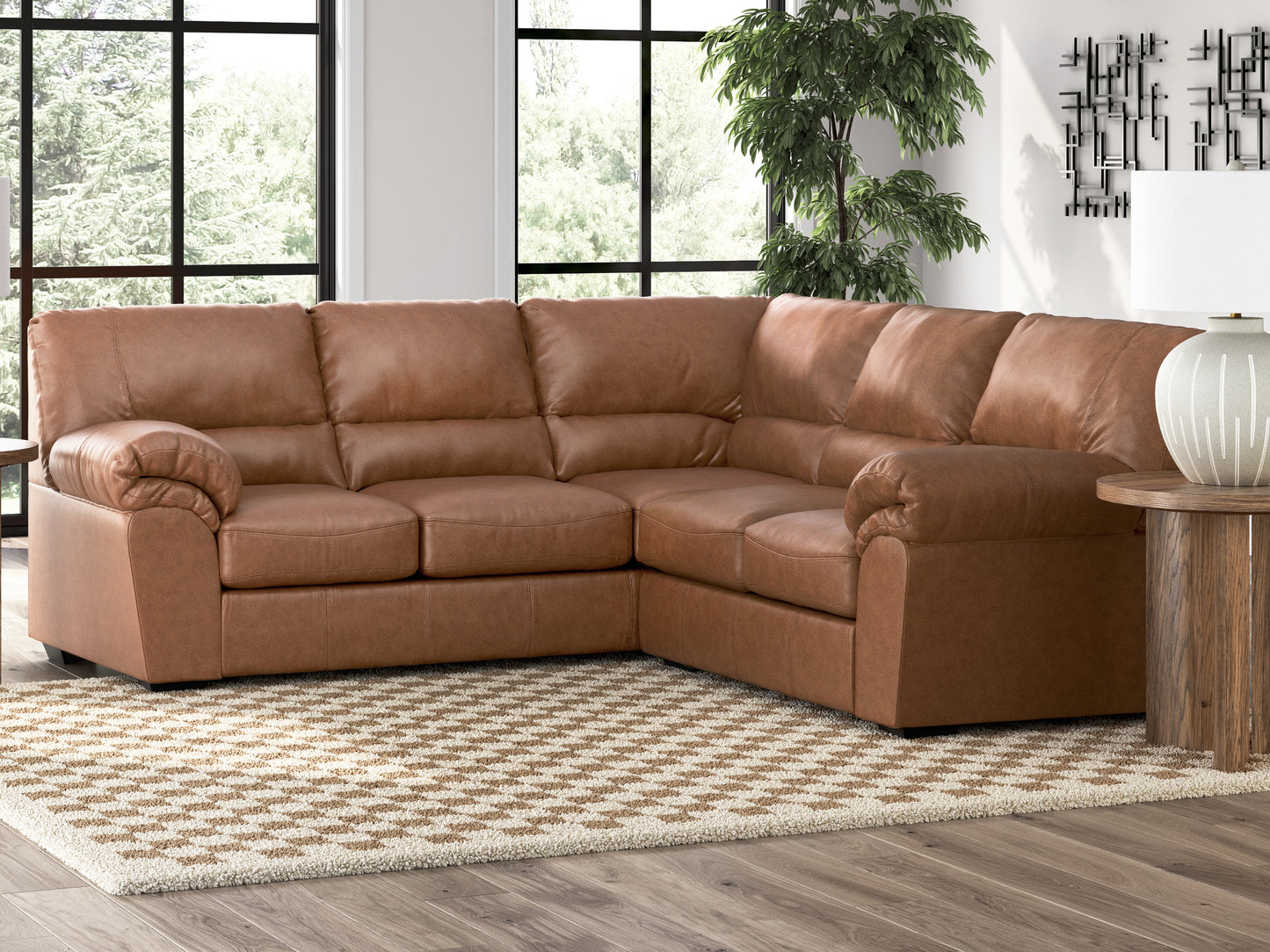 Lakeland Furniture Outlet - Ashley Furniture - WillowBend Sectional - LAF 2-Piece Sectional / Caramel - PC27704S2