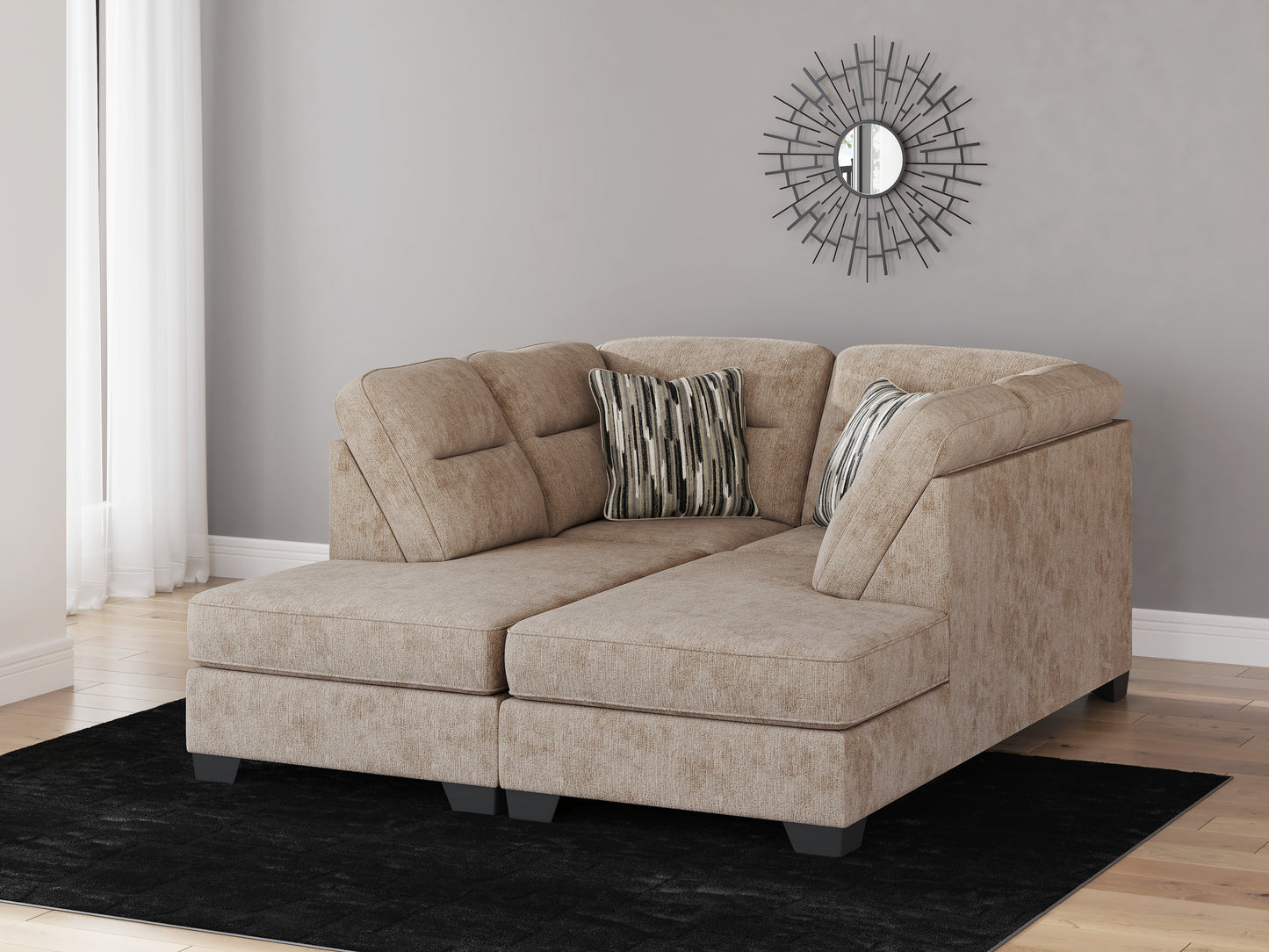 Lakeland Furniture Outlet - Ashley Furniture - Olten Sectional - RAF 2-Piece Super Chaise / Mocha - 31304S3