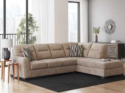 Lakeland Furniture Outlet - Ashley Furniture - Olten Sectional - LAF 2-Piece Sectional with Chaise / Mocha - 31304S2