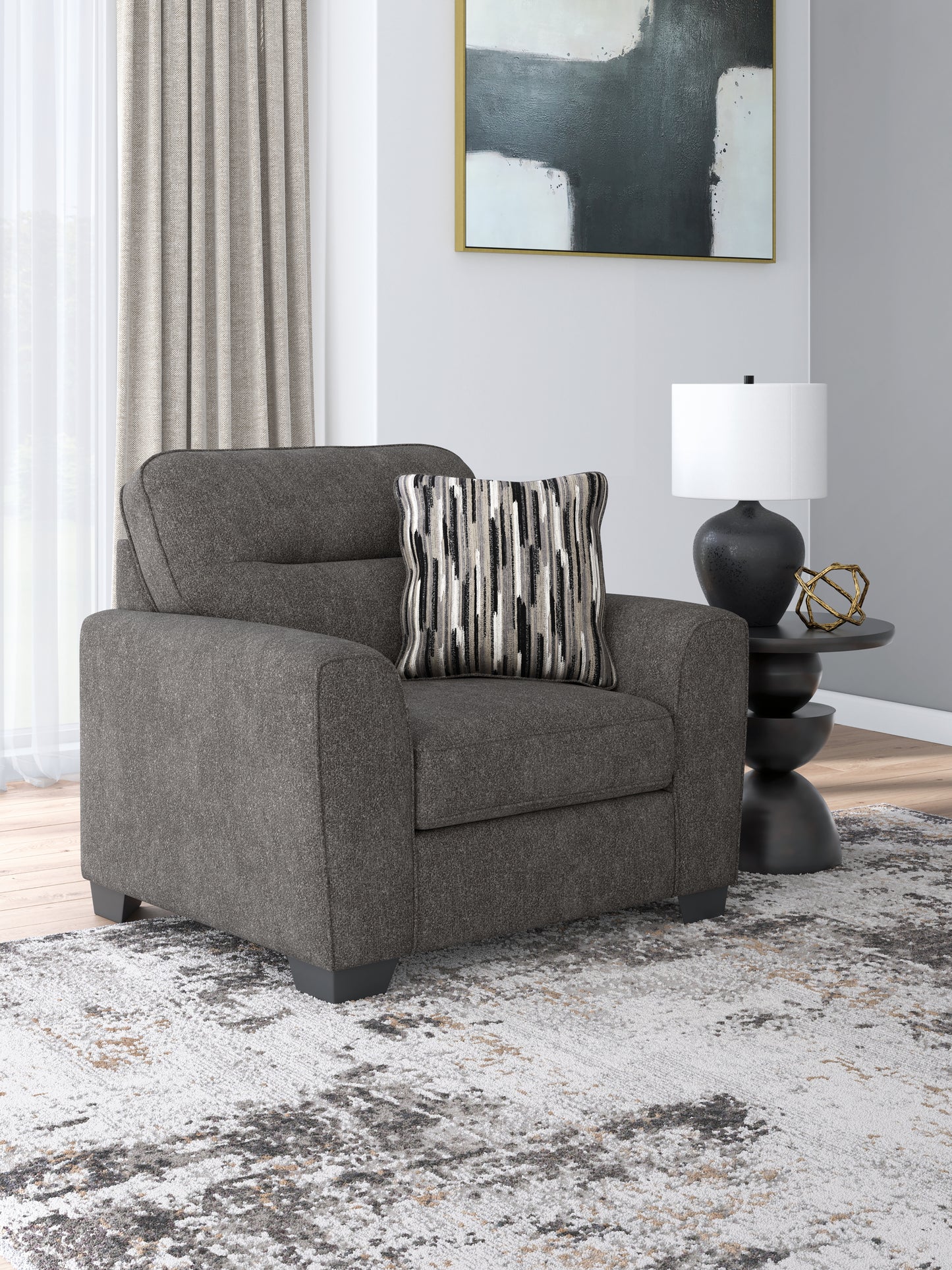 Lakeland Furniture Outlet - Ashley Furniture - Olten Living Room - Chair and a Half / Graphite - 3130523