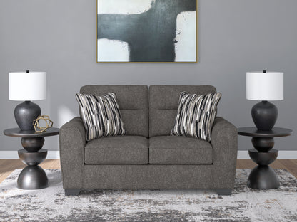Lakeland Furniture Outlet - Ashley Furniture - Olten Living Room - Loveseat / Graphite - 3130535