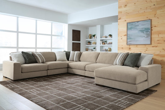 Lakeland Furniture Outlet - Ashley Furniture - Linenhause Sectional - RAF 6-Piece Sectional with Chaise - 31803S15