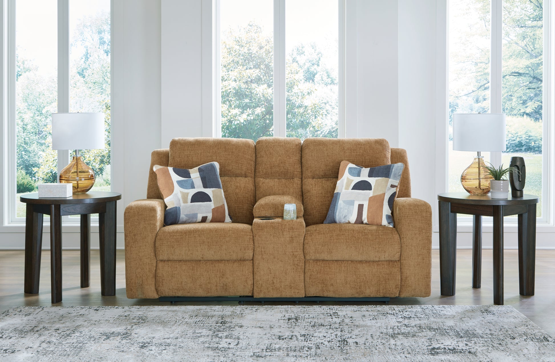 Lakeland Furniture Outlet - Ashley Furniture - Kanlow Living Room - DBL Rec Loveseat w/Console - 3860594