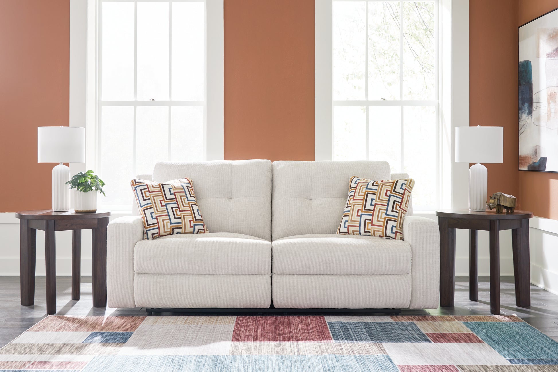 Lakeland Furniture Outlet - Ashley Furniture - Danum Living Room - 2 Seat Reclining Sofa / Stone - 3880581