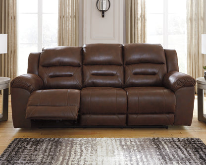 Lakeland Furniture Outlet - Ashley Furniture - Stoneland Living Room - Reclining Power Sofa / Chocolate - 3990487