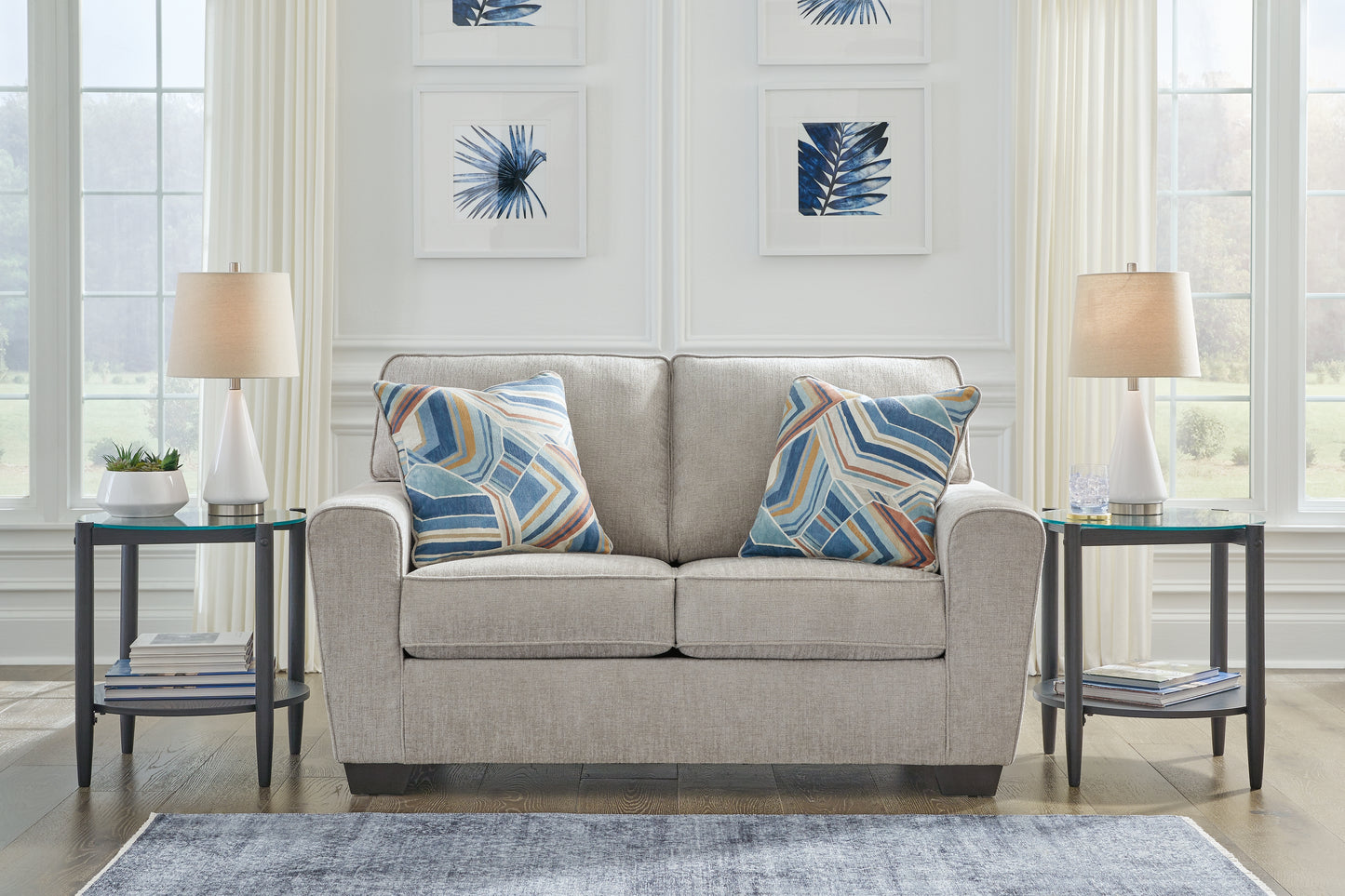 Lakeland Furniture Outlet - Ashley Furniture - Cashton Living Room - Loveseat / Ice - 4060635