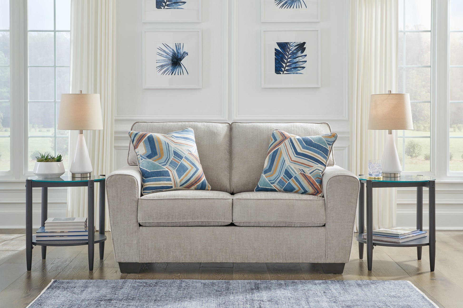 Lakeland Furniture Outlet - Ashley Furniture - Cashton Living Room - Loveseat / Ice - 4060635