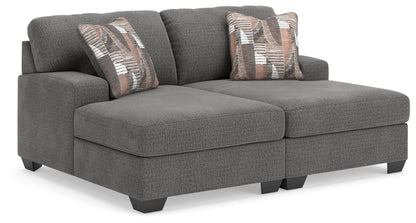 Lakeland Furniture Outlet - Ashley Furniture - Clarington Sectional - RAF 2-Piece Super Chaise / Greystone - PC48405S4