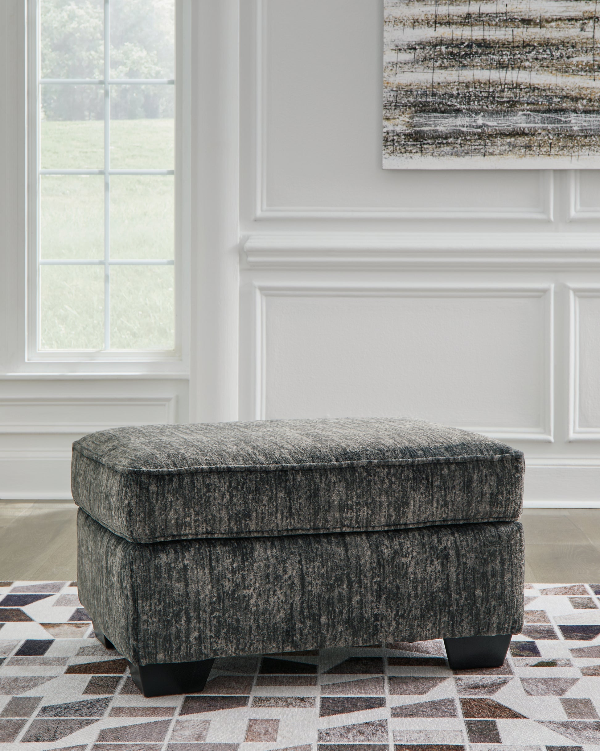 Lakeland Furniture Outlet - Ashley Furniture - Lonoke Living Room - Ottoman / Gunmetal - 5050414