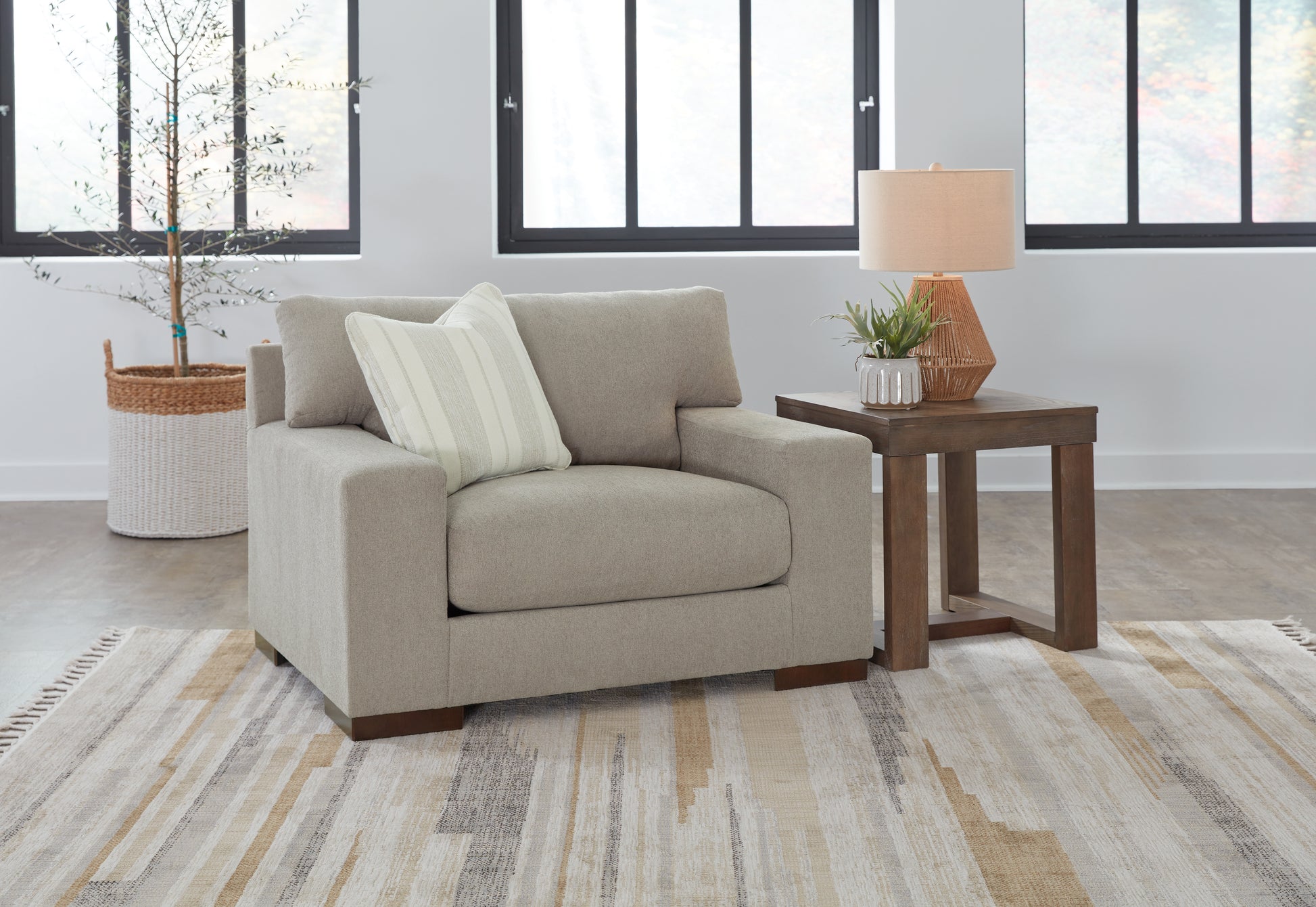Lakeland Furniture Outlet - Ashley Furniture - Maggie Living Room - Chair and a Half / Flax - 5200423