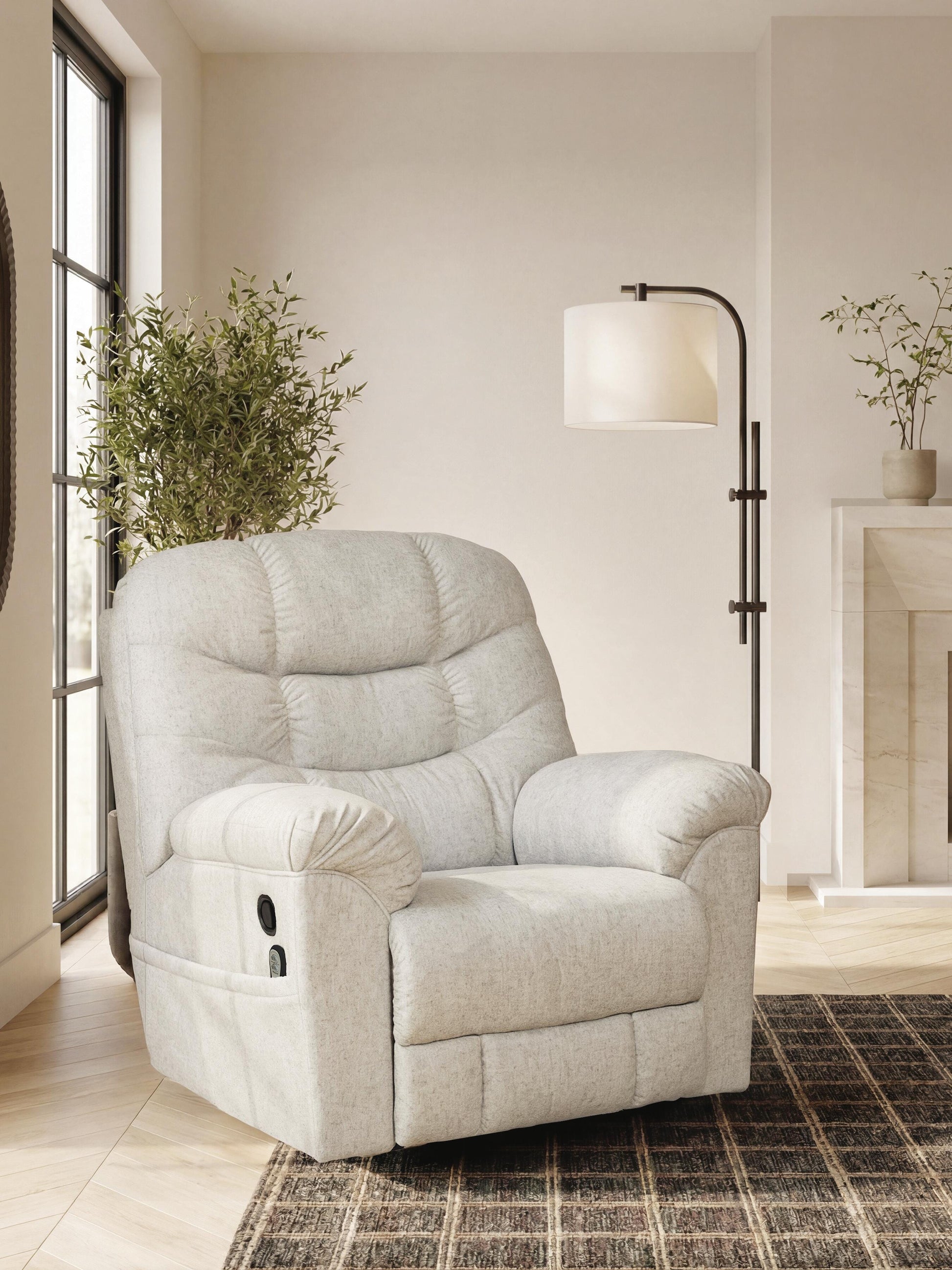 Lakeland Furniture Outlet - Ashley Furniture - Linenfield Living Room - Zero Wall Recliner - PC5570729