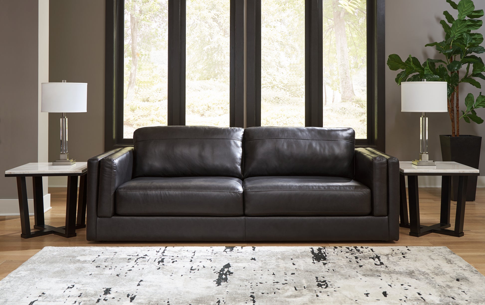 Lakeland Furniture Outlet - Ashley Furniture - Amiata Living Room - Sofa / Onyx - 5740538