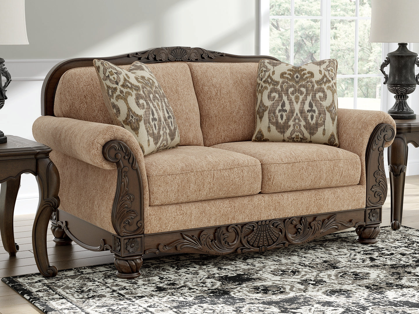 Lakeland Furniture Outlet - Ashley Furniture - Chelsworth Living Room - Loveseat / Golden - PC5790535