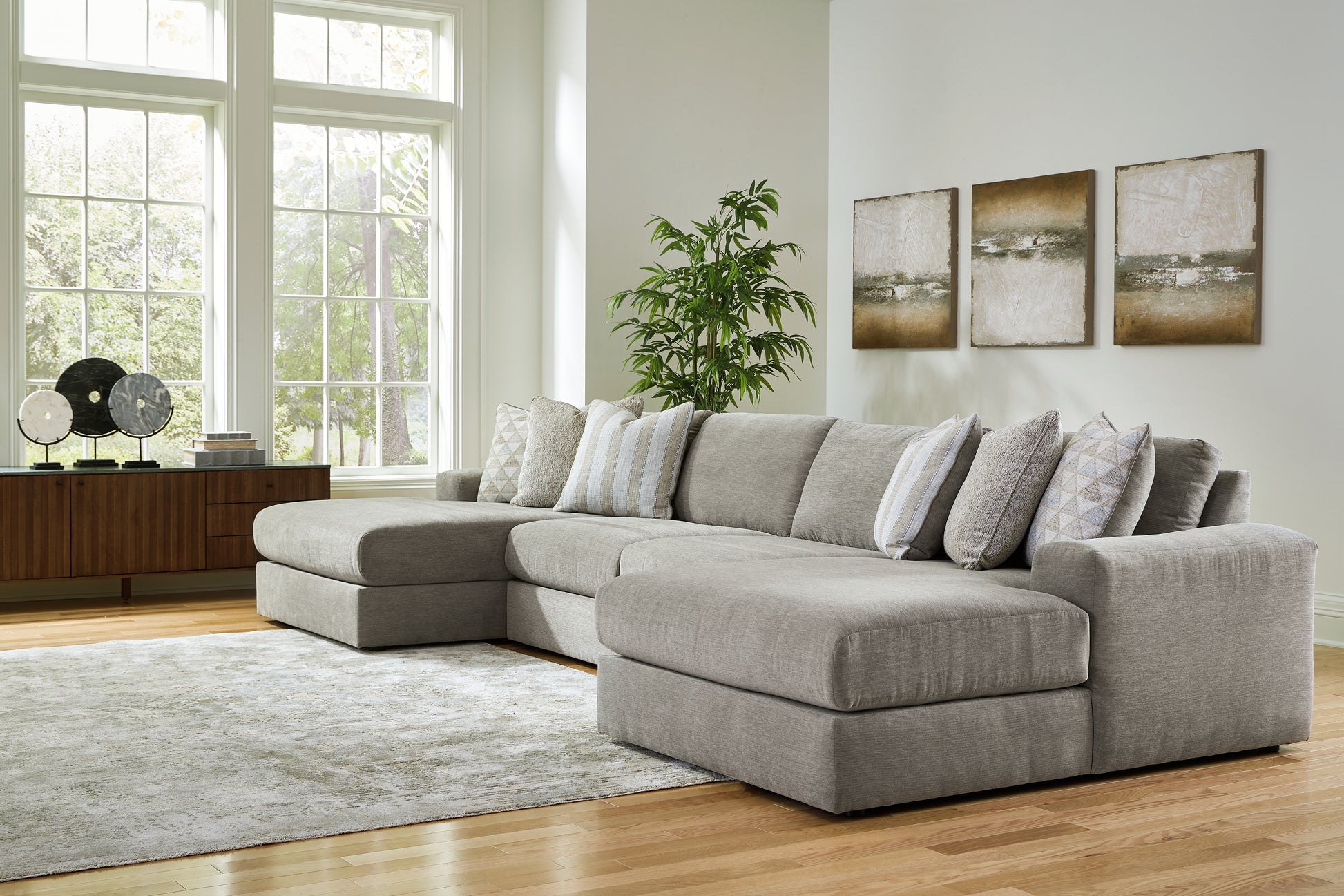 Lakeland Furniture Outlet - Ashley Furniture - Avaliyah Sectional - RAF 4-Piece Double Chaise Sectional - 58103S11
