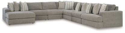 Lakeland Furniture Outlet - Ashley Furniture - Avaliyah Sectional - RAF 7-Piece Sectional with Chaise / Ash - 58103S9