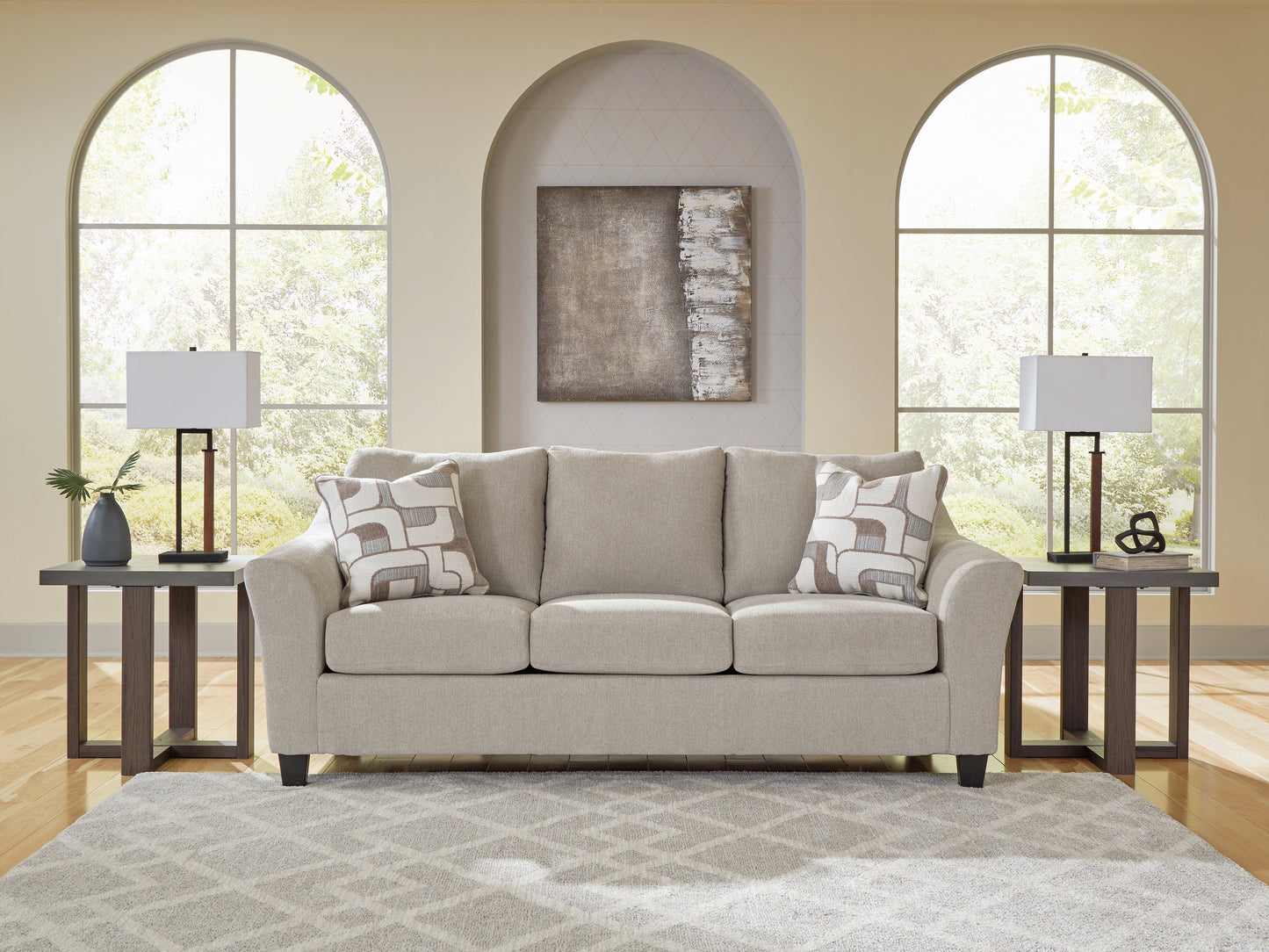 Lakeland Furniture Outlet - Ashley Furniture - Willarae Living Room - Sofa / Taupe - 5980338