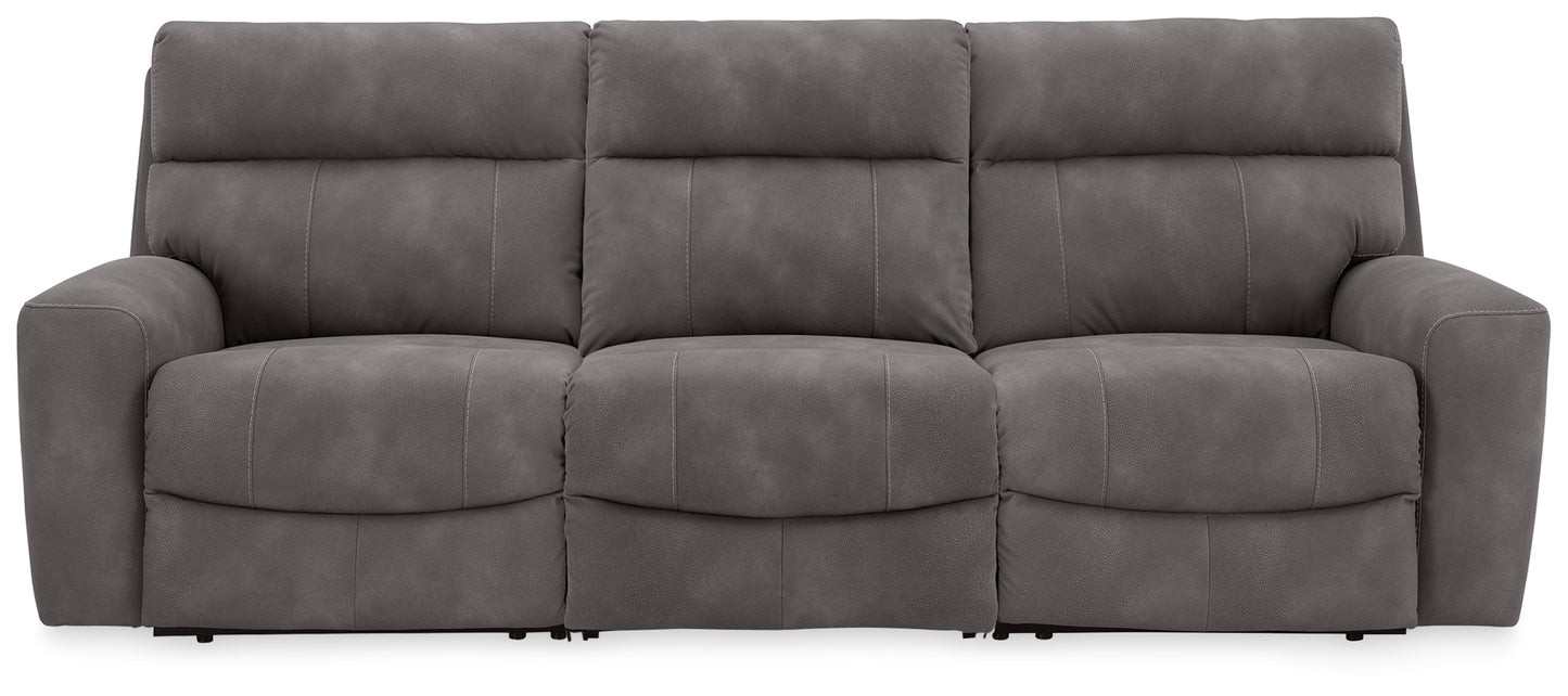 Lakeland Furniture Outlet - Ashley Furniture - Next-Gen DuraPella Sectional - 3-Piece Power Reclining Sectional / Slate - 61003S9