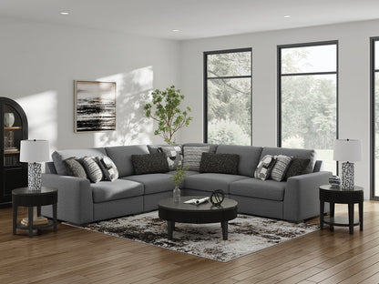 Lakeland Furniture Outlet - Ashley Furniture - Bealton Sectional - RAF 5-Piece Sectional / Salt and Pepper - 61305S6
