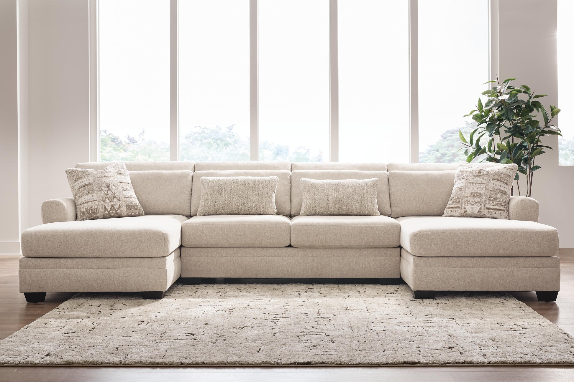 Lakeland Furniture Outlet - Ashley Furniture - Mandi Point Sectional - RAF 3-Piece Double Chaise Sectional - 62606S7