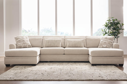 Lakeland Furniture Outlet - Ashley Furniture - Mandi Point Sectional - RAF 3-Piece Double Chaise Sectional - 62606S7
