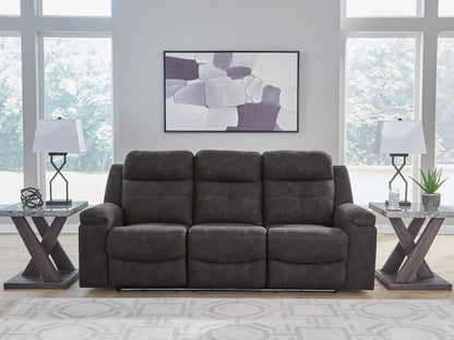 Lakeland Furniture Outlet - Ashley Furniture - Brysonview Living Room - Reclining Sofa / Charcoal - 6360588