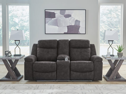 Lakeland Furniture Outlet - Ashley Furniture - Brysonview Living Room - DBL Rec Loveseat w/Console - 6360594