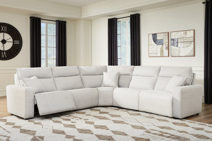 Lakeland Furniture Outlet - Ashley Furniture - ModMax II Sectional - 5-Piece Power Reclining Sectional / Stone - 65907S8