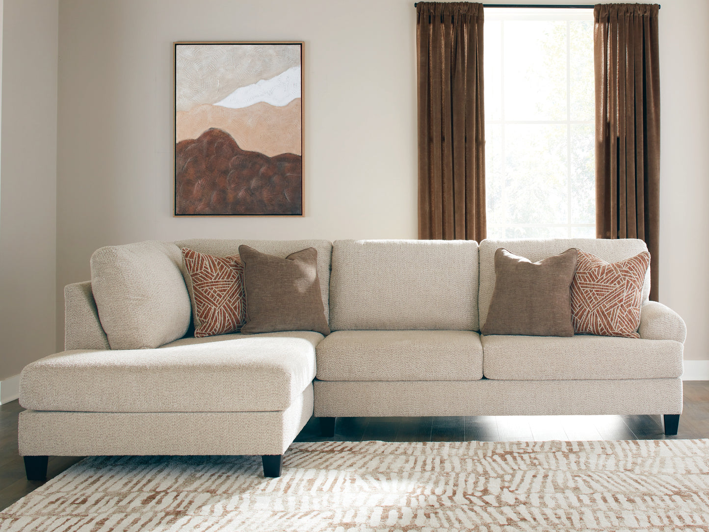 Lakeland Furniture Outlet - Ashley Furniture - Steelwater Retreat Sectional - RAF 2-Piece Sectional with Chaise / Latte - 66704S1