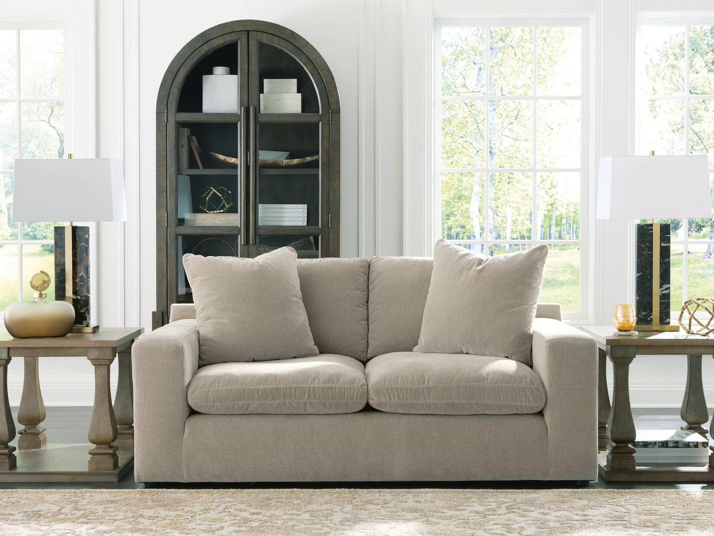 Lakeland Furniture Outlet - Ashley Furniture - Maxton Heights Living Room - Loveseat / Pebble - 6780835