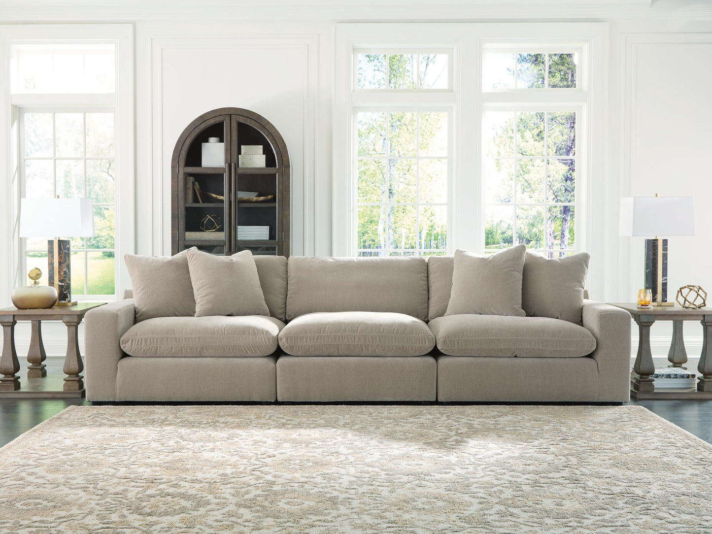 Lakeland Furniture Outlet - Ashley Furniture - Maxton Heights Sectional - RAF 3-Piece Sectional Sofa / Pebble - 67808S2