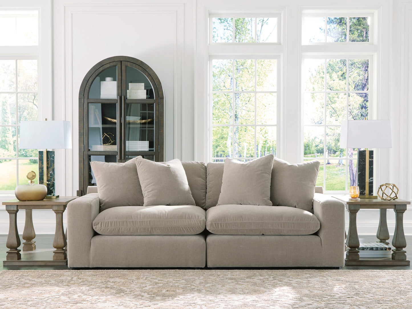 Lakeland Furniture Outlet - Ashley Furniture - Maxton Heights Sectional - RAF 2-Piece Sectional Sofa / Pebble - 67808S1