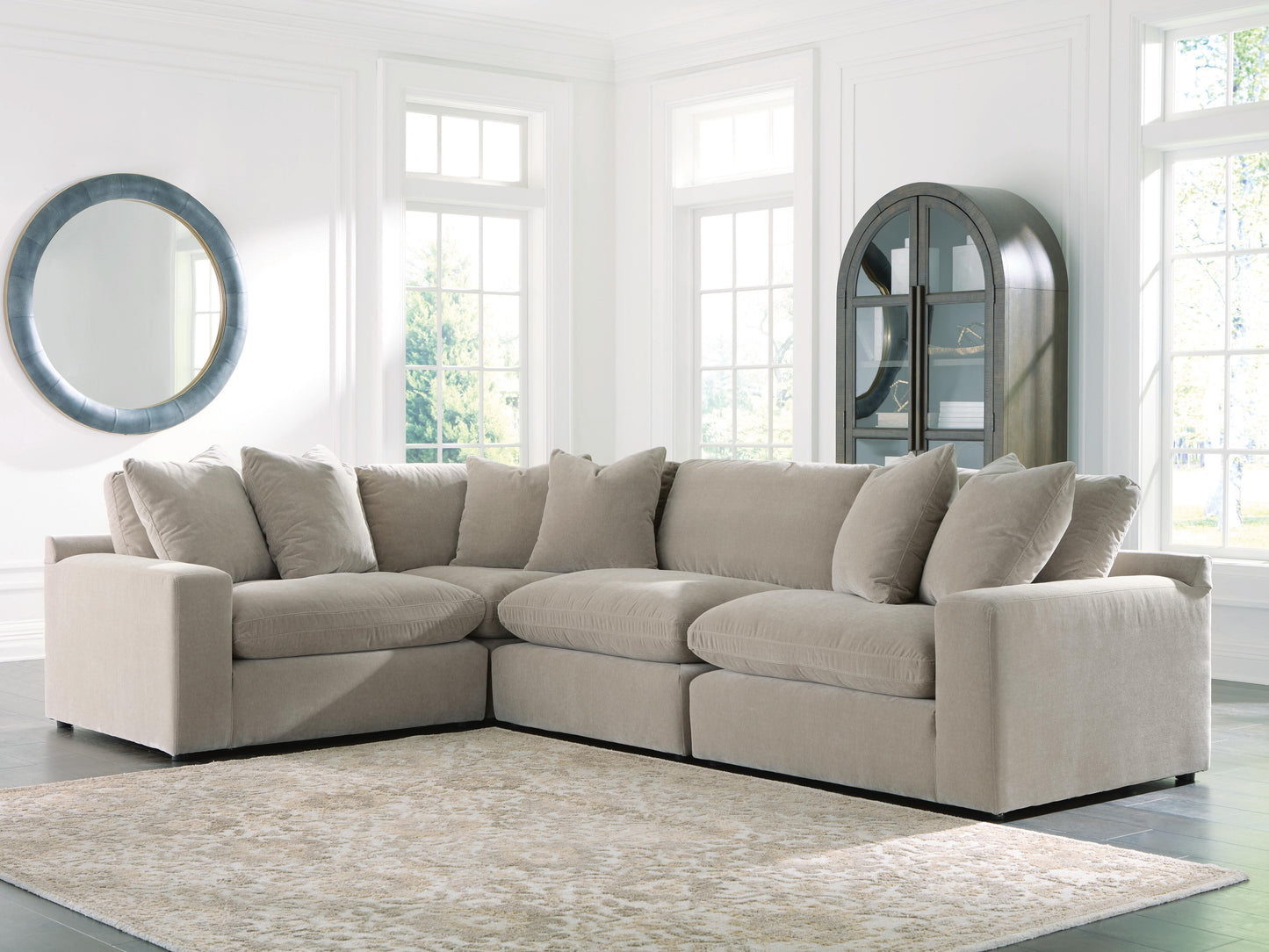 Lakeland Furniture Outlet - Ashley Furniture - Maxton Heights Sectional - RAF 4-Piece Sectional / Pebble - 67808S3
