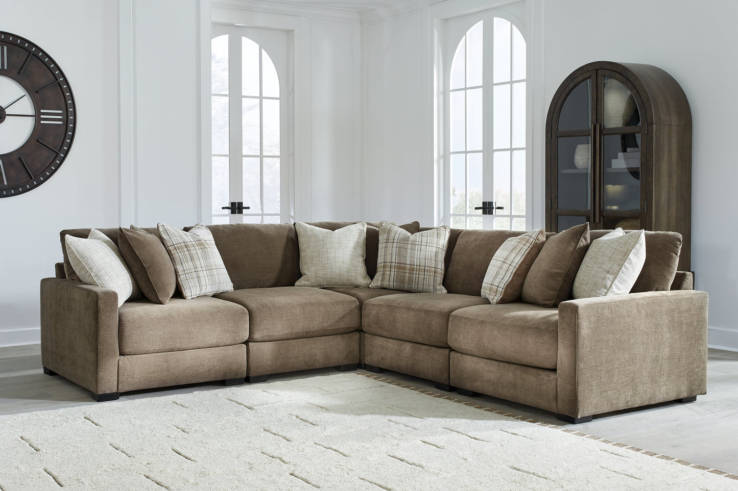 Lakeland Furniture Outlet - Ashley Furniture - Camellia-Court Sectional - 5-Piece Sectional / Coffee - 68207S17