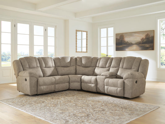 Lakeland Furniture Outlet - Ashley Furniture - Pearce-Pike Sectional - 3-Piece Reclining Sectional with Console - PC69205S2