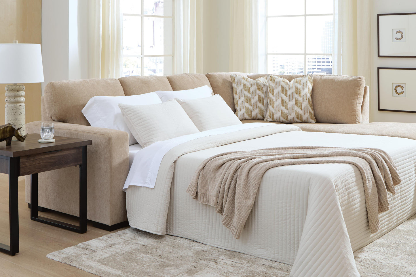 Lakeland Furniture Outlet - Ashley Furniture - Bridgepoint 2-Piece Sleeper Sectional with Chaise - 2-Piece Sleeper Sectional with Chaise - PC69507S5