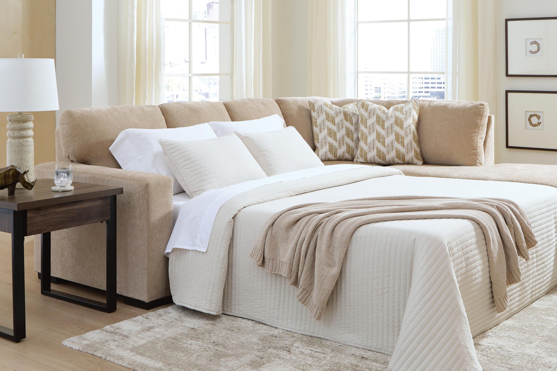 Lakeland Furniture Outlet - Ashley Furniture - Bridgepoint 2-Piece Sleeper Sectional with Chaise - 2-Piece Sleeper Sectional with Chaise - PC69507S5