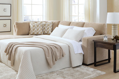 Lakeland Furniture Outlet - Ashley Furniture - Bridgepoint Sectional - RAF 2-Piece Sleeper Sectional with Chaise / Almond - PC69507S4