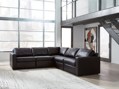 Lakeland Furniture Outlet - Ashley Furniture - ModMax II Sectional - RAF 5-Piece Sectional / Black - 74305S6
