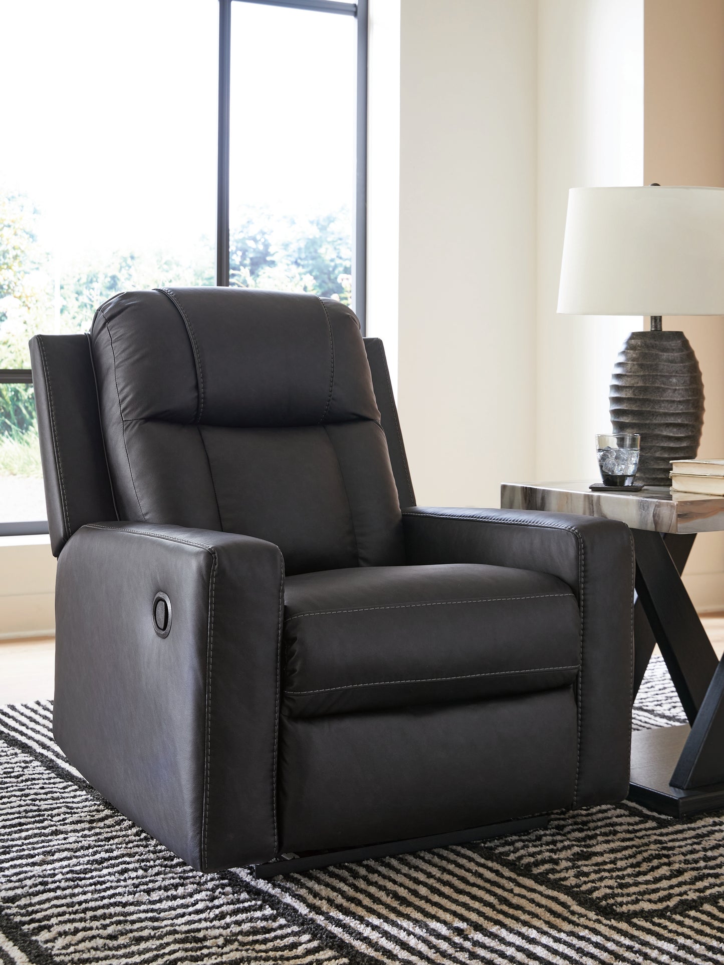 Lakeland Furniture Outlet - Ashley Furniture - Mackmenville Living Room - Zero Wall Recliner / Carbon - 7471329
