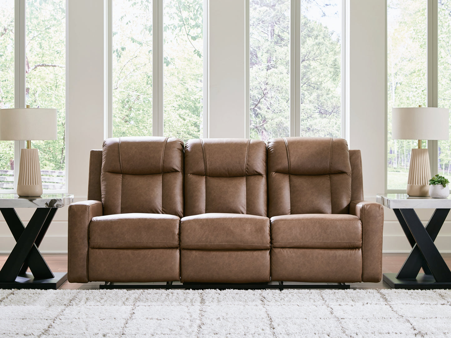 Lakeland Furniture Outlet - Ashley Furniture - Mackmenville Living Room - Reclining Sofa / Caramel - 7471488
