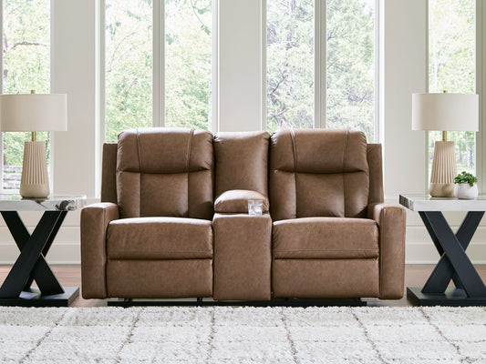 Lakeland Furniture Outlet - Ashley Furniture - Mackmenville Living Room - DBL Rec Loveseat w/Console - 7471494